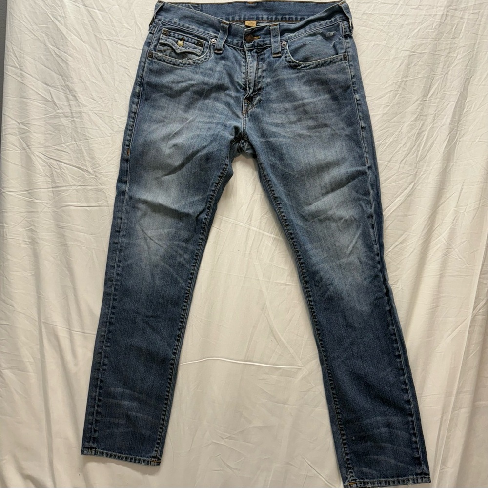 True Religion Jeans Geno Relaxed Slim Size 34 Denim